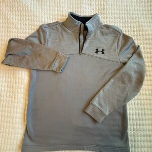 Under Armour Black and Gray Fleece Pullover